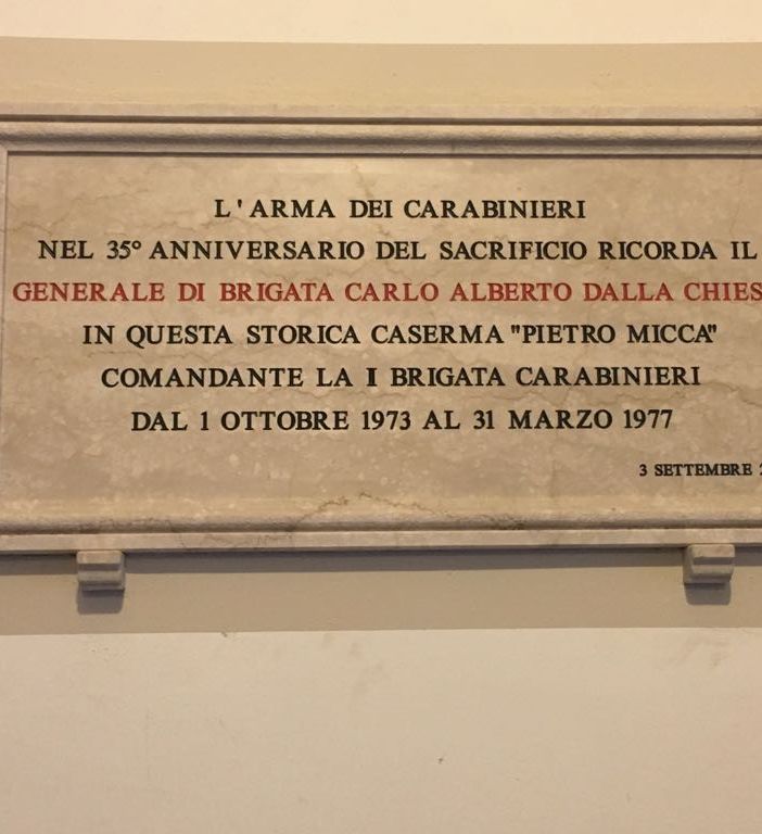 Anche Torino ha ricordato la figura del generale Carlo Alberto Dalla Chiesa