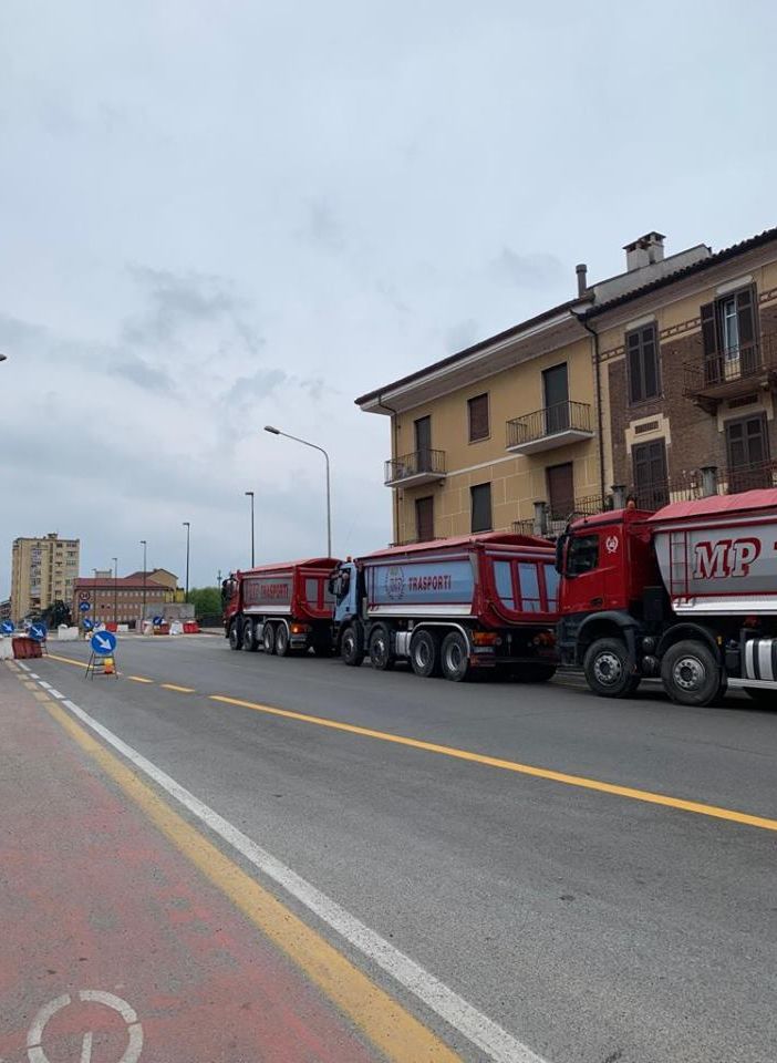 Moncalieri, altra prova di carico sul Ponte Nuovo