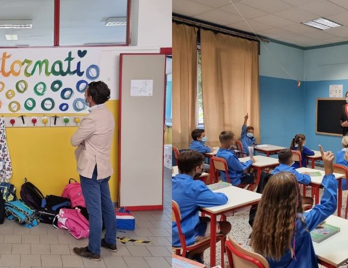 tolardo sindaco e studenti Nichelino