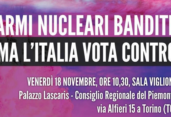“Armi nucleari bandite, ma l’Italia voto contro”: convegno dei 5 Stelle
