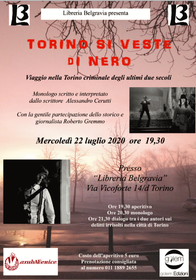 Una serata su Torino nera dalla strage del 1864 al delitto Codecà