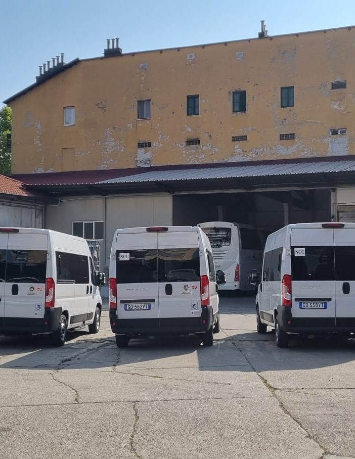I mezzi a disposizione per il servizio di trasporto disabili del Comune