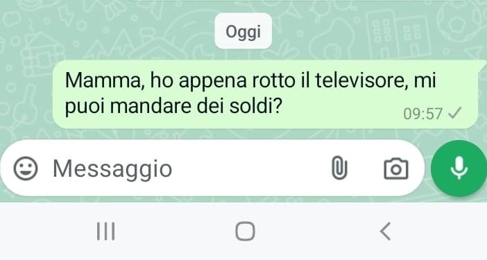 messaggio su whatsapp
