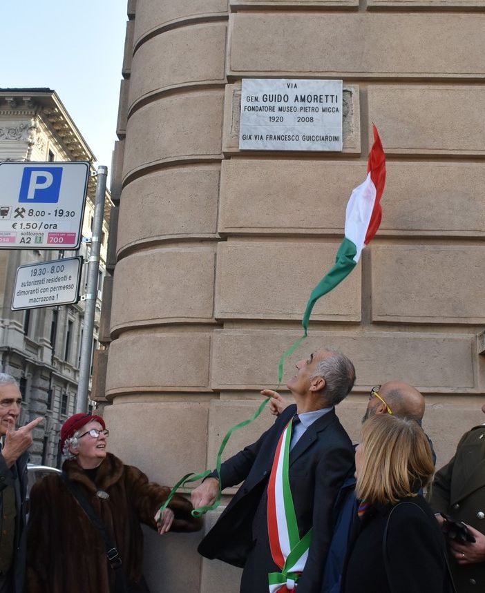 Intitolata via Guido Amoretti al Fondatore del museo Pietro Micca
