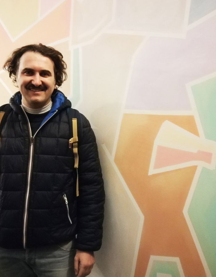 Aurora, inaugurata l'opera d'arte nell'androne di via Cuneo 5bis