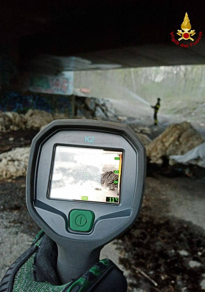 Vigili del fuoco in azione
