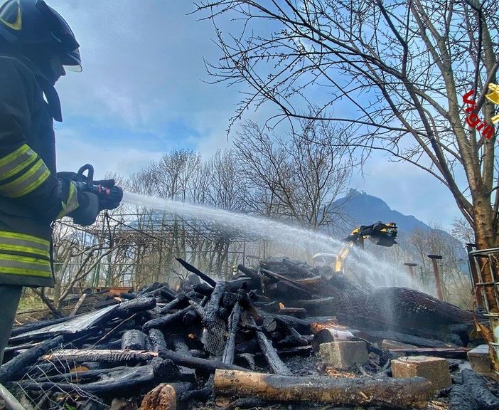 intervento dei vigili del fuoco