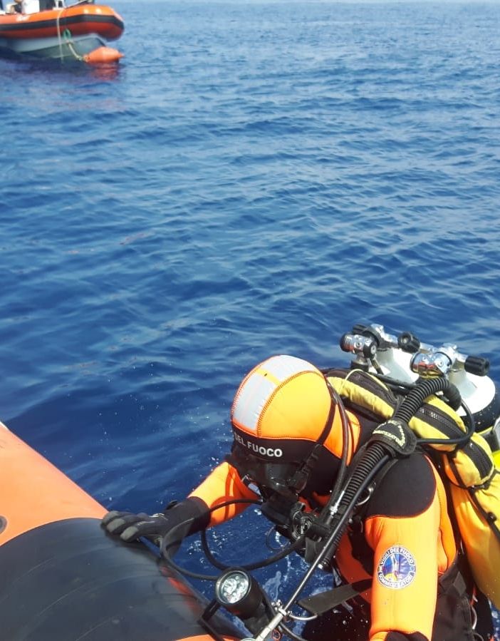 Donna sub di Torino non riemerge dal relitto della Haven