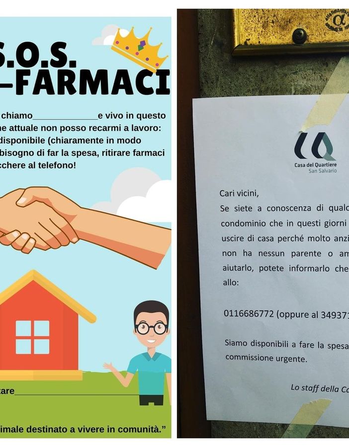 I volantini porta a porta al tempo del Coronavirus: &quot;Passate parola, noi vi aiutiamo&quot;