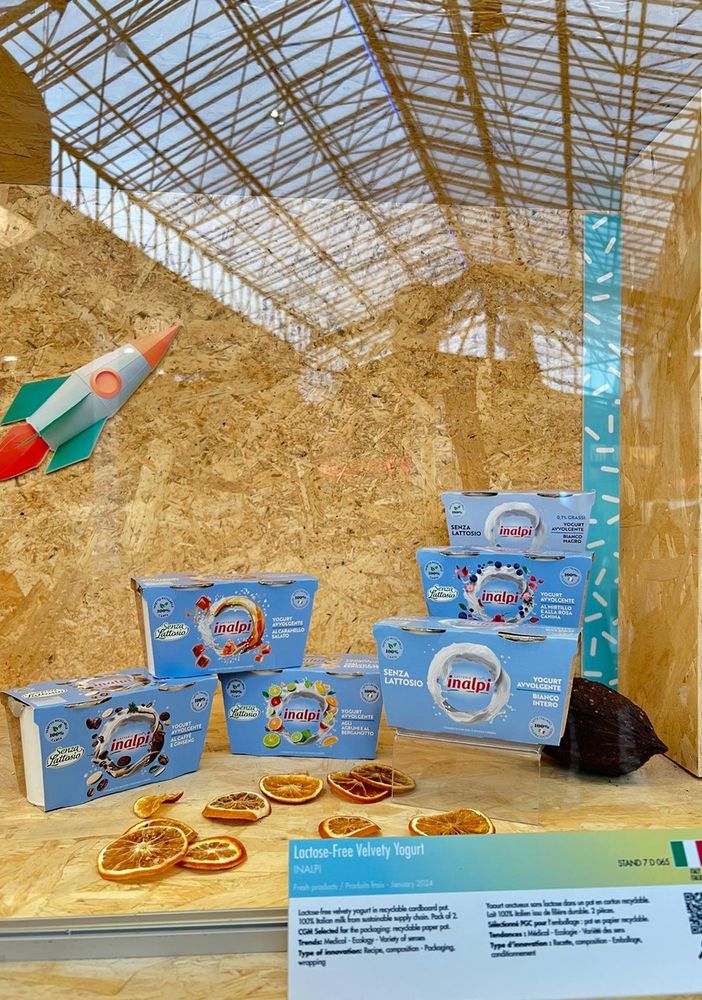 Inalpi vince al Sial di Parigi: premiata  la Linea Yogurt avvolgenti senza lattosio