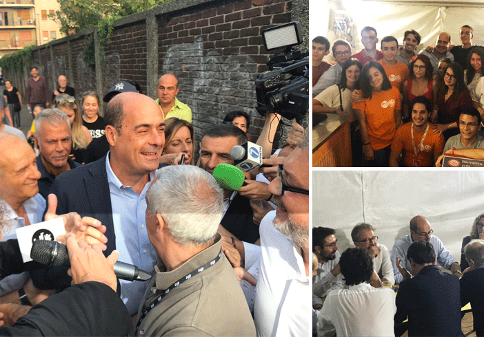 Selfie, Iene e confronto con il Pd piemontese: la serata a Torino di Zingaretti [VIDEO]