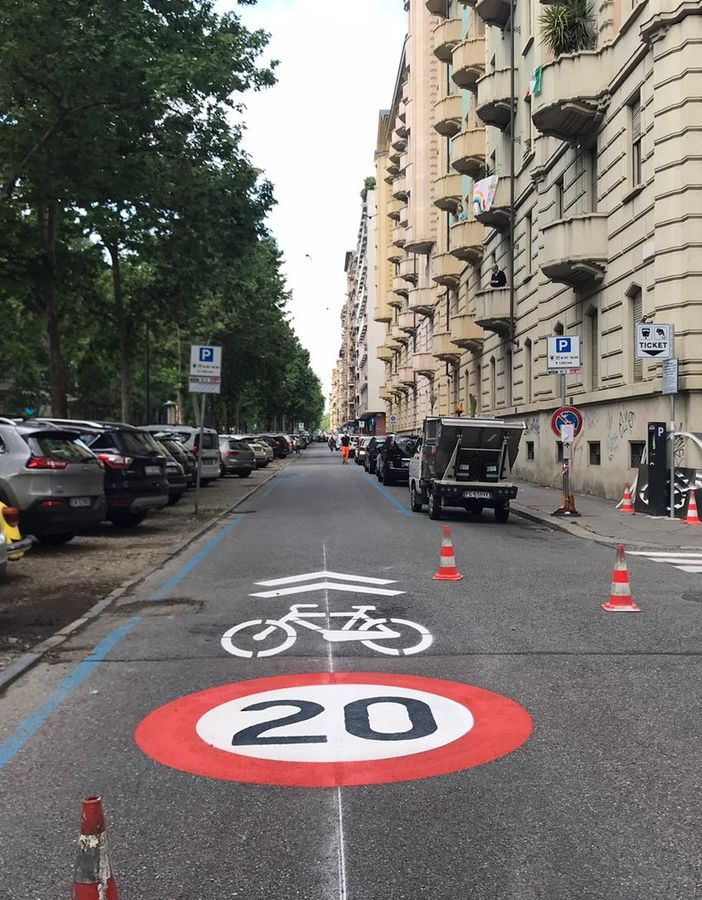 Controviali a 20 Km/h: entro giugno completati i lavori in corso Francia, Vittorio e sull'anello Rivoli/Bernini