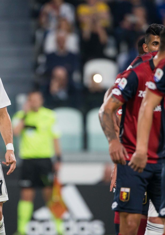 Cristiano Ronaldo nella gara con il Genoa della scorsa stagione