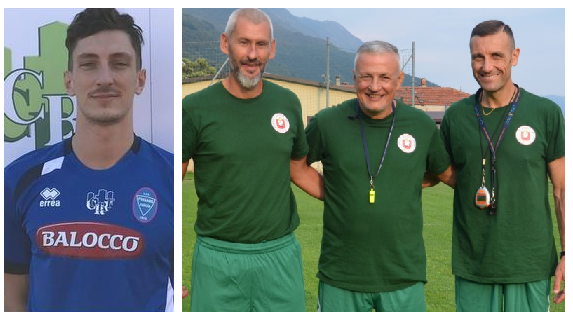 Sampò e lo staff con Telesca e Caffo