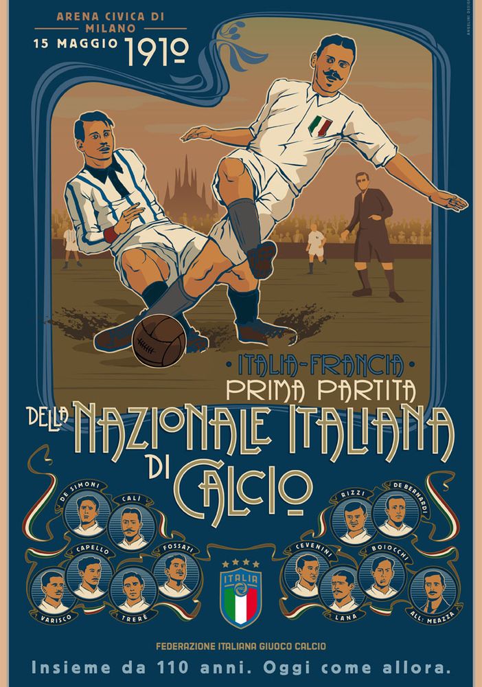 La Nazionale compie 110 anni. Il ct Mancini: “Simbolo di un Paese che sa sempre rialzarsi”