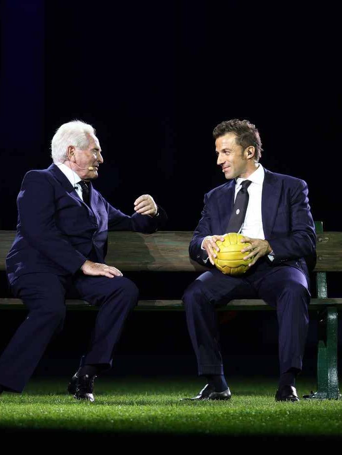 Boniperti e Del Piero insieme per la serata d'inaugurazione dello Juventus Stadium (foto juventus.com)