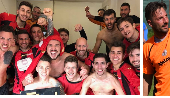 Gioia Caselle! Secondo posto in scia al Carrara. A destra bomber Fina