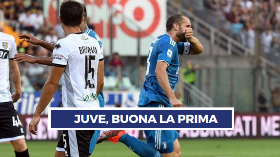 SUBITO JUVE! - Parma battuto 0-1, Chiellini-gol. Dubbi-Var per lo 0-2 annullato a Cr7