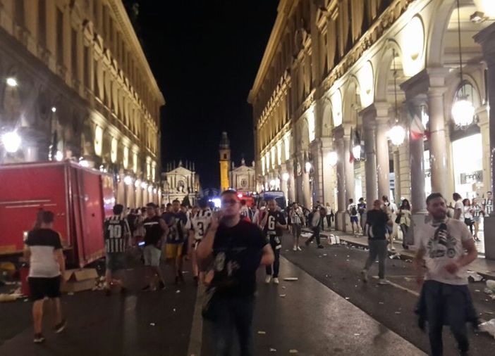 Juventus-Real vista da Piazza San Carlo: dai sogni alla paura (FOTOGALLERY)