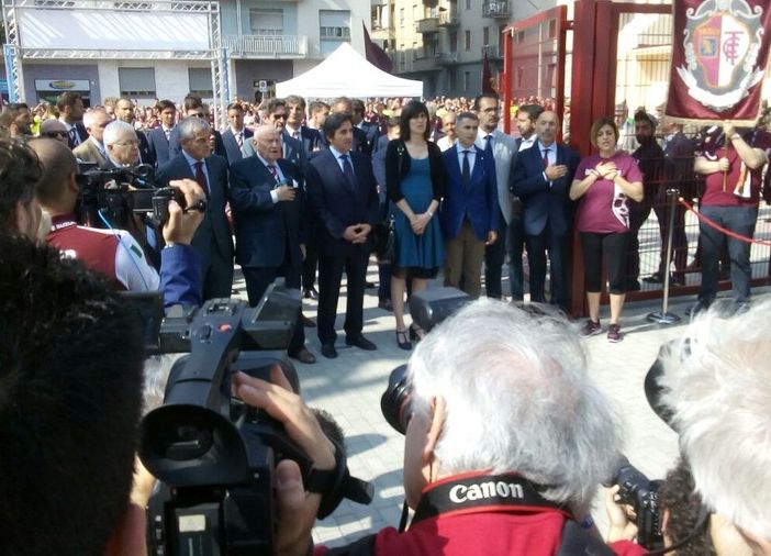 La Sindaca Chiara Appendino ha presenziato all'inaugurazione del Filadelfia