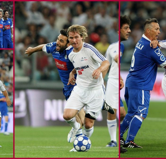&quot;Partita del Cuore&quot;, in campo Nazionale Italiana Cantanti e Grandi Capitani come Buffon, Chiellini, Totti e Zanetti