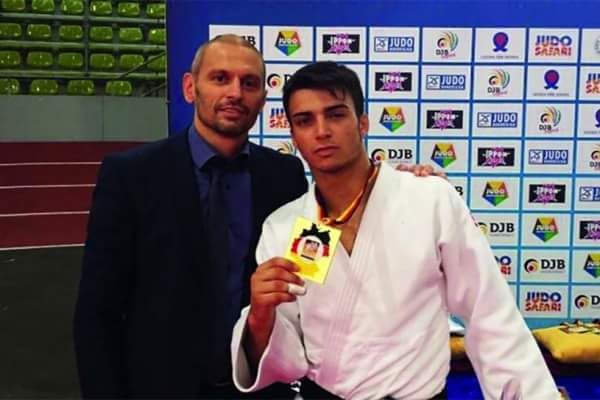 Fabio Basile con il coach Toniolo