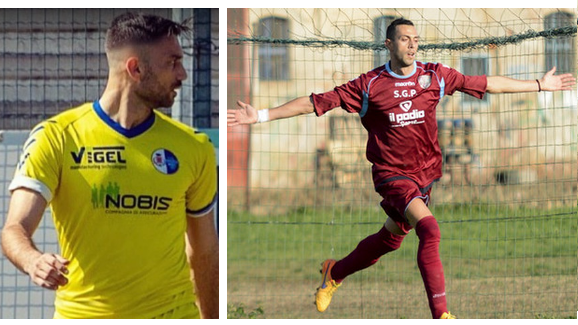 Gabriele Pinelli del Borgaro, che batte 1-0 il Trino, e uno scatenato Messineo (Piscinese): 5 gol al Nichelino!