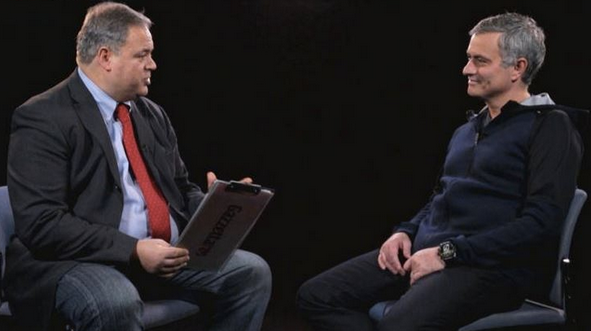 Paolo Condò e José Mourinho in una puntata di &quot;Condò Confidential&quot;