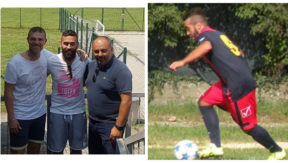 Gianmarco Sanna con mister Veneziano