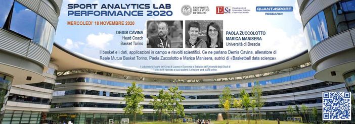 Reale Mutua Basket Torino, coach Cavina relatore per sport analytics lab performance 2020 Reale Mutua Basket Torino, coach Cavina relatore per sport analytics lab performance 2020