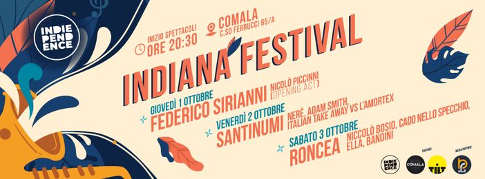 Dall'1 al 3 ottobre "Indiana Festival", torna a Torino la festa della musica indipendente Dall'1 al 3 ottobre "Indiana Festival", torna a Torino la festa della musica indipendente