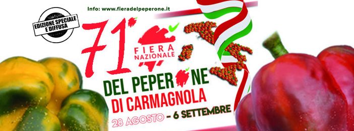 Tutto pronto per la 71esima Fiera Nazionale del Peperone di Carmagnola