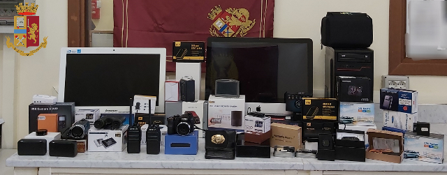 materiale sequestrato