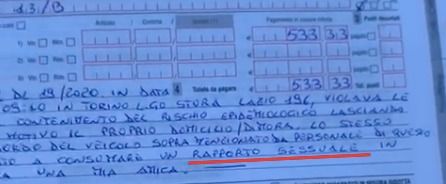 Dall'Albese a Torino per incontrare l'amante: multa di 533 per un 46enne Dall'Albese a Torino per incontrare l'amante: multa di 533 per un 46enne