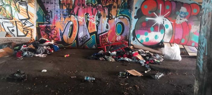 I giardini ridotti a discarica