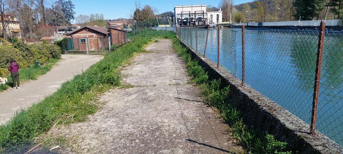 La ciclabile a metà di Bertolla La ciclabile a metà di Bertolla