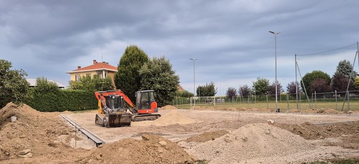 I lavori al Parco Pinna