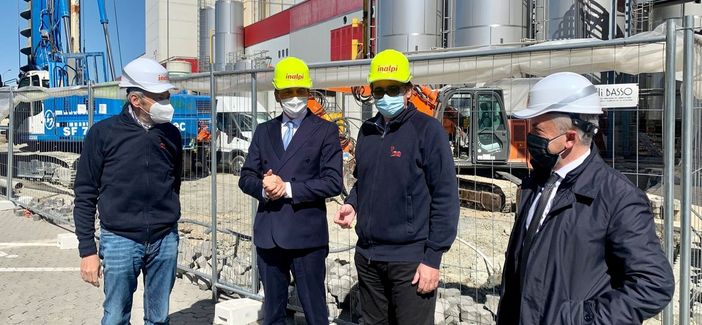Inalpi posa la prima pietra della seconda torre di sprayatura