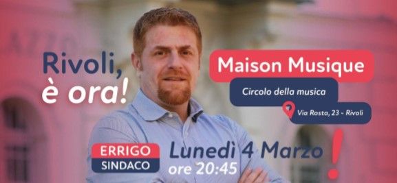 Il 4 marzo il candidato sindaco Alessandro Errigo si presenta alla città