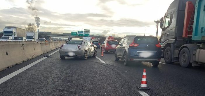 Incidente all'altezza dell'Interporto di Orbassano: disagi al traffico Incidente all'altezza dell'Interporto di Orbassano: disagi al traffico