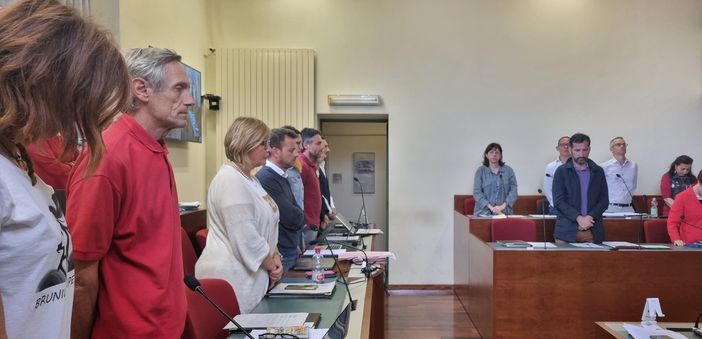 Il minuto di silenzio per Gian Piero Clement Il minuto di silenzio per Gian Piero Clement