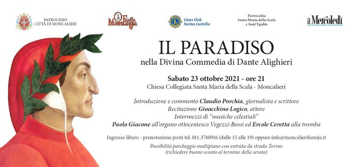 locandina evento Dante Moncalieri locandina evento Dante Moncalieri