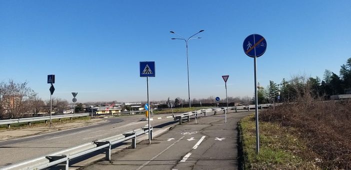 La pista ciclabile di Villaretto La pista ciclabile di Villaretto
