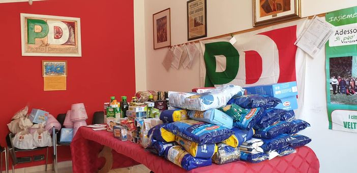 raccolta di beni di prima necessità