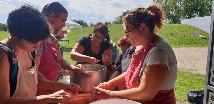 Un momento di &quot;Insieme Pomodoro&quot; alla Casa nel Parco