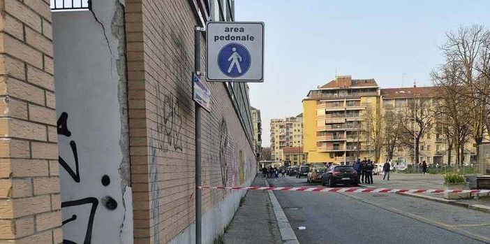 Una foto dell'area pedonale via Vandalino