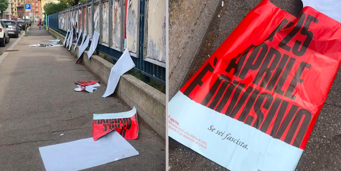Strappati i manifesti Arci del 25 Aprile: "La festa è divisiva. Se sei fascista"