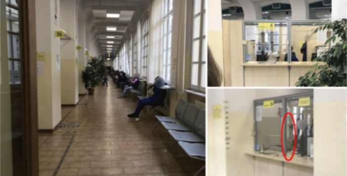 Blitz dello Spresal all'Anagrafe Centrale: chiusa una sala, vetri degli sportelli non a norma e insetti