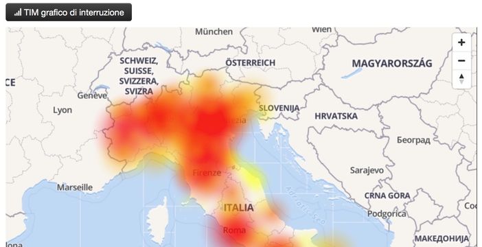 "Down" nella rete Tim: anche nel Torinese disagi nei servizi del principale provider italiano