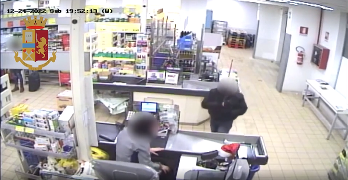 Fotogramma della rapina